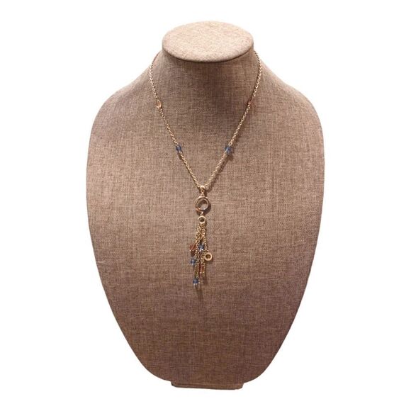 Guess Cluster Bead Circle Drop Necklace - Picture 4 of 10